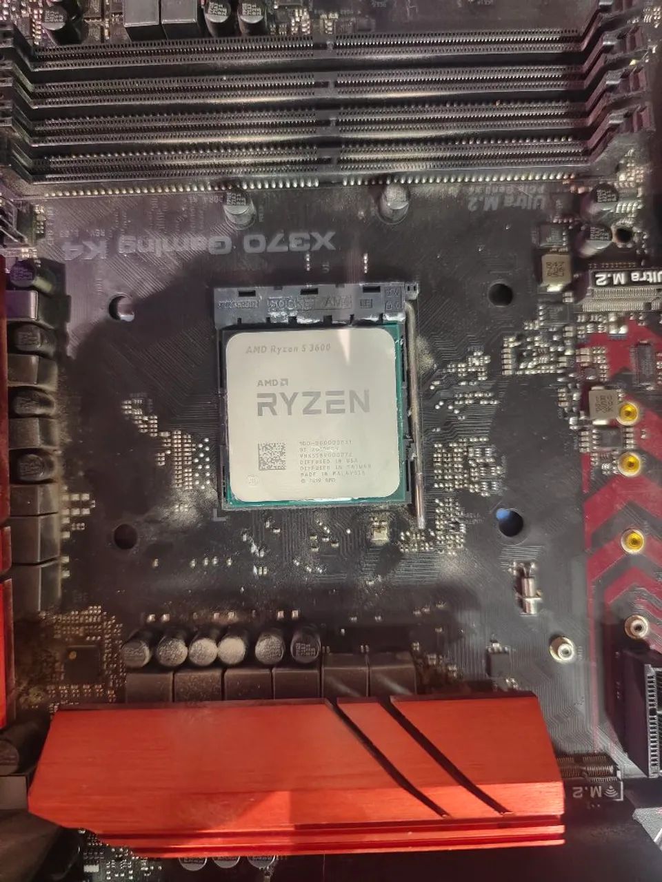 Kit ryzen 5 3600 placa mãe x370 - Foto 2