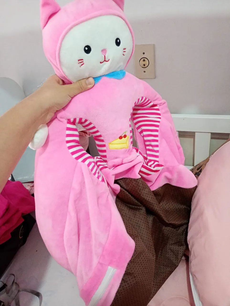 Almofada de amamentação + itens de bebê menina  - Foto 4