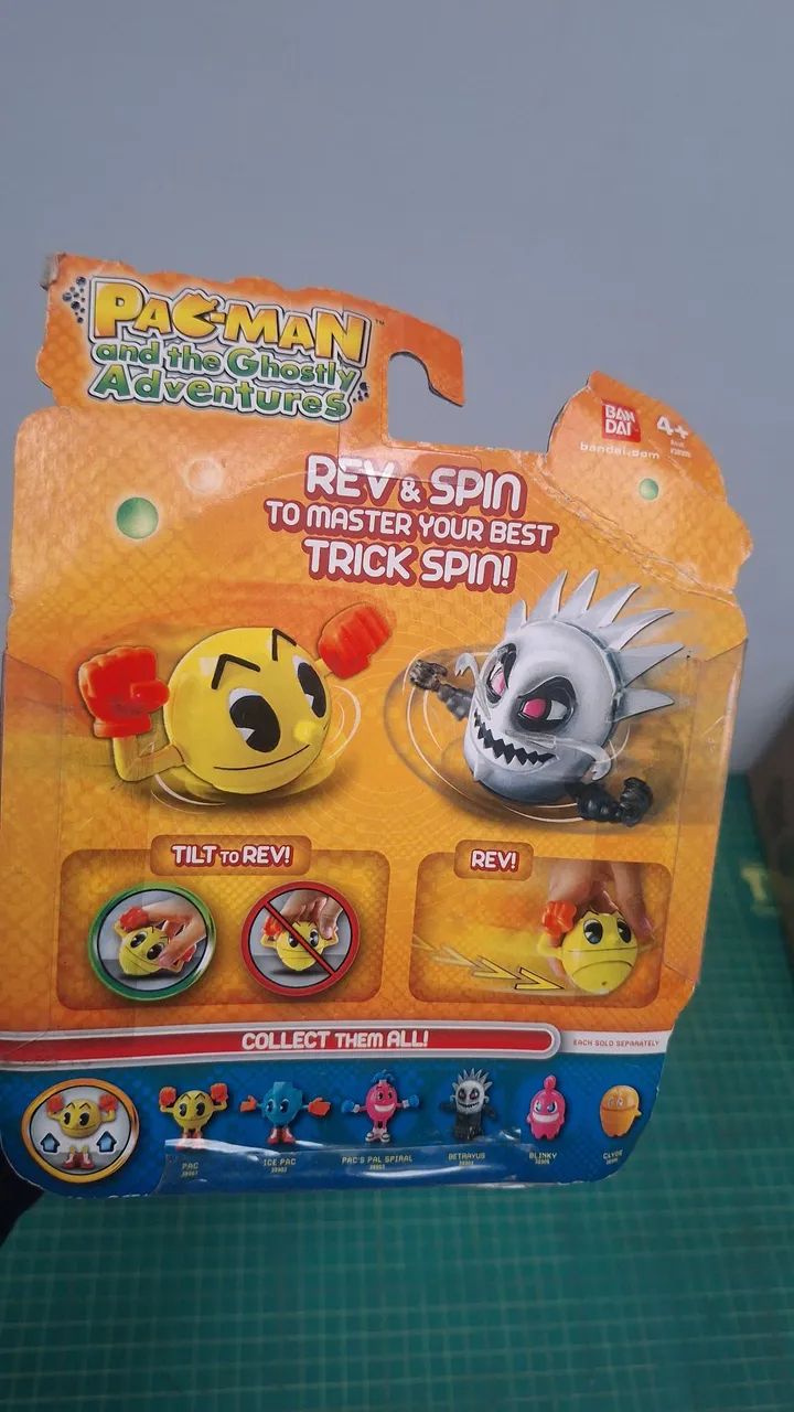 Boneco Pac-Man Pac Panic Spinners (2013) Bandai  - Foto 2