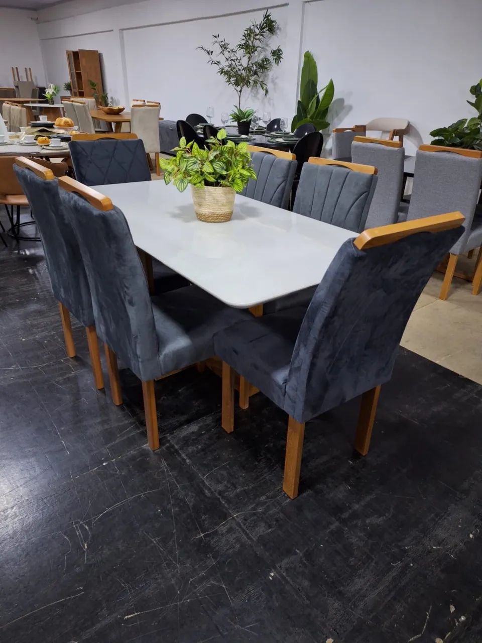 Conjunto mesa de jantar com 6 Cadeiras - MEDIDAS 160x90 - Foto 3