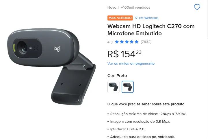 Web cam Logi - Foto 2
