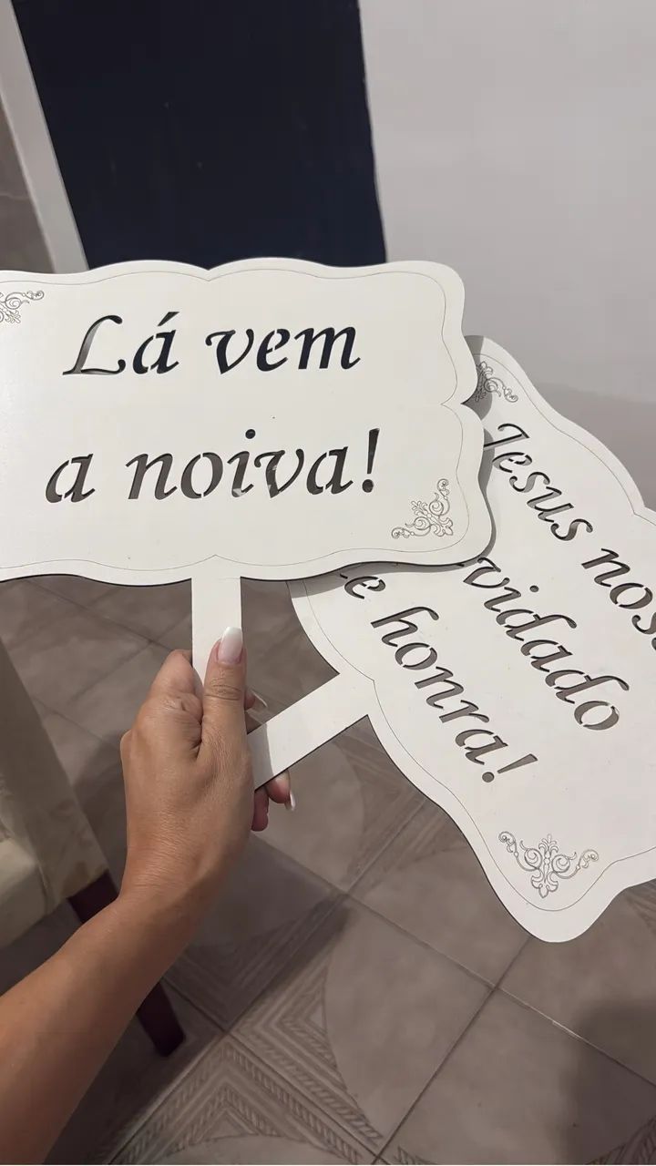 Vendo Plaquinhas de Casamento 