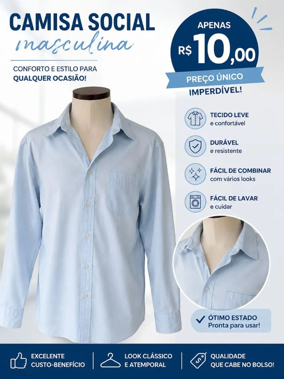 Camisa social - Foto 2