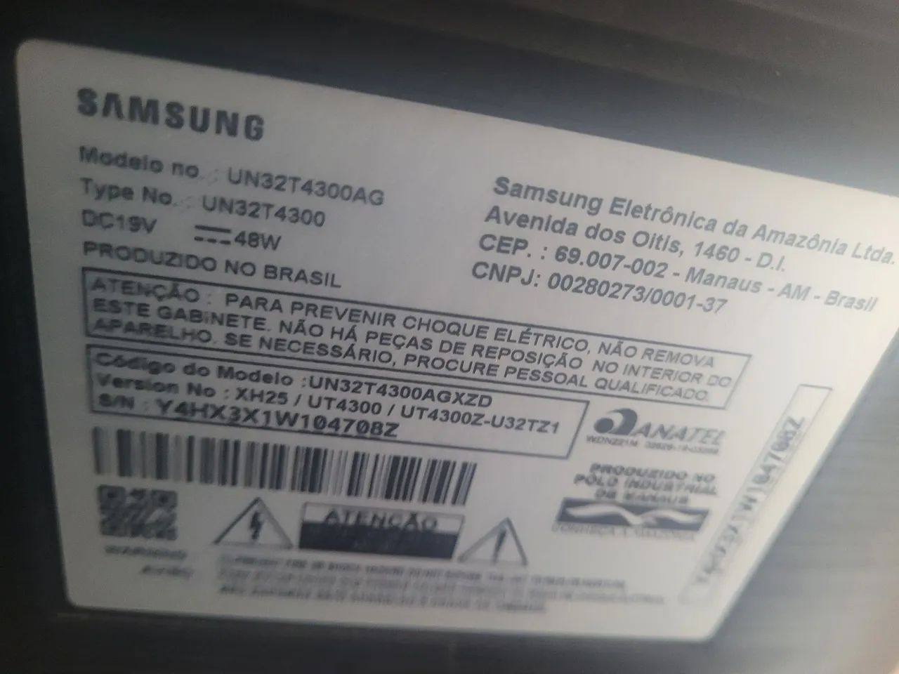 Vende teve Samsung 32 polegadas smate com controle e pezinho seminova  - Foto 5