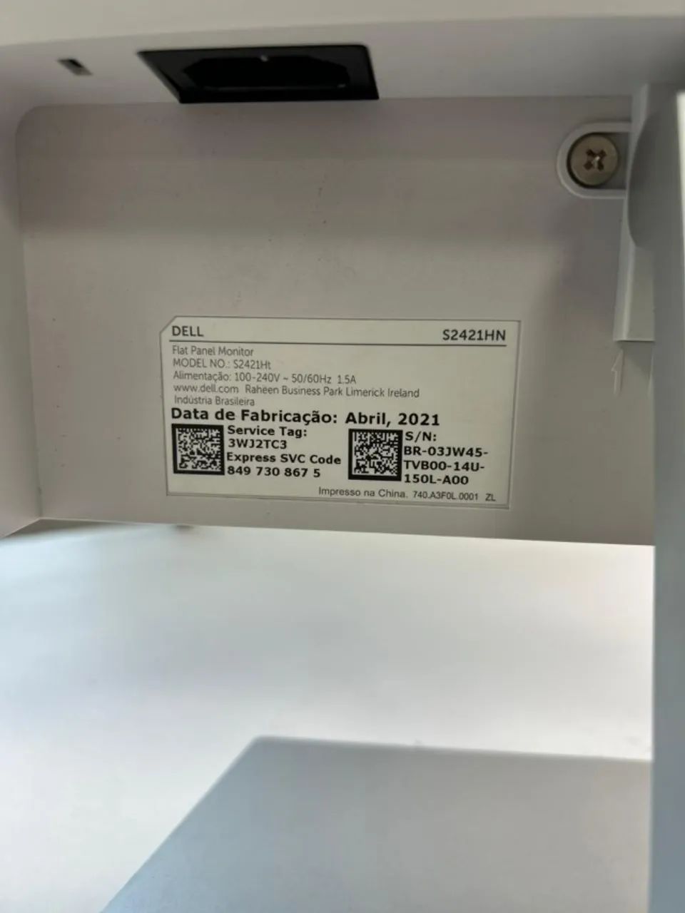 Monitor Dell Branco Full HD 24 Polegadas HDMI IPS 60HZ - Foto 4