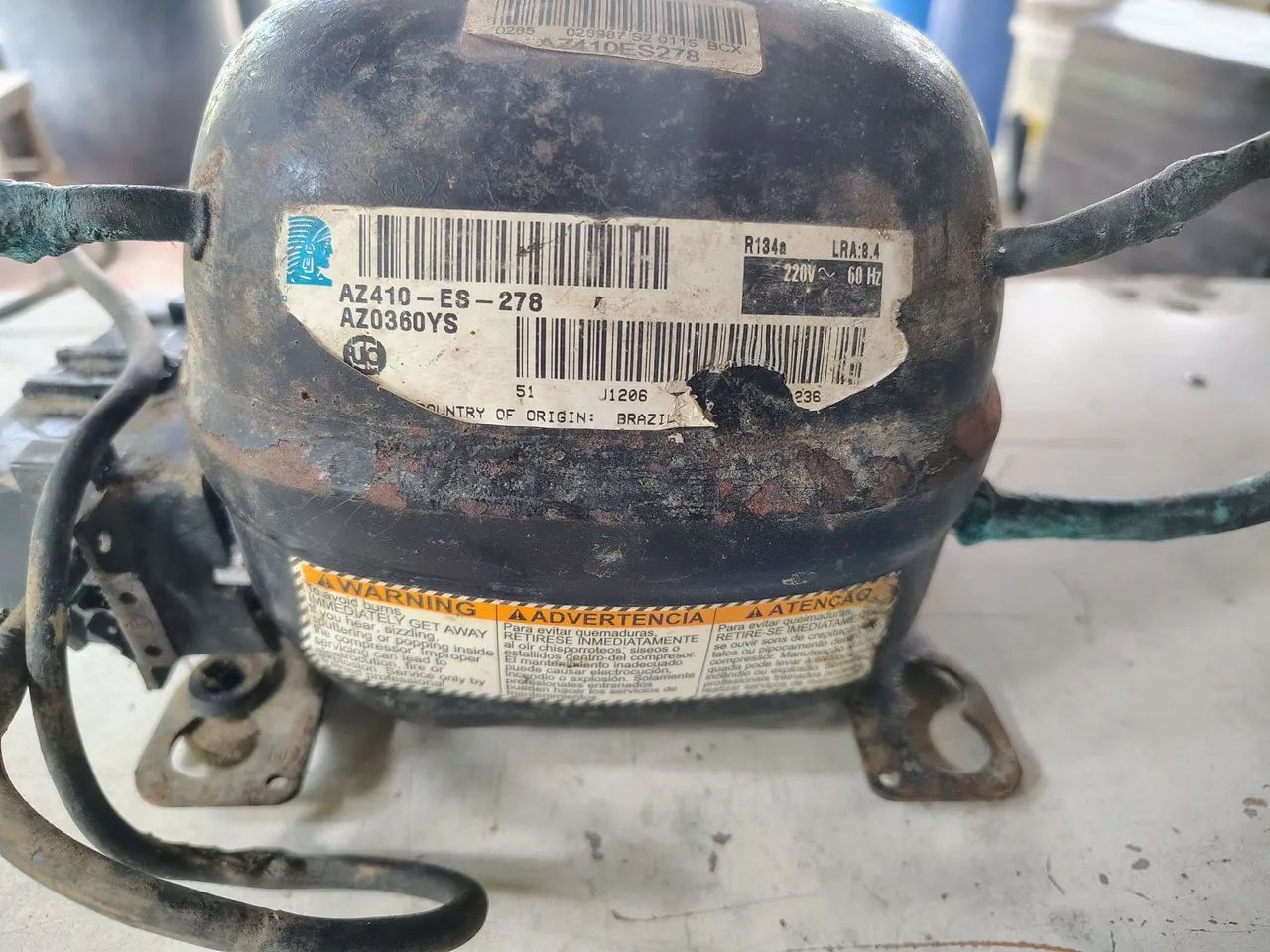 COMPRESSOR TECUMSEH 1/10 R-134 220V - Foto 2