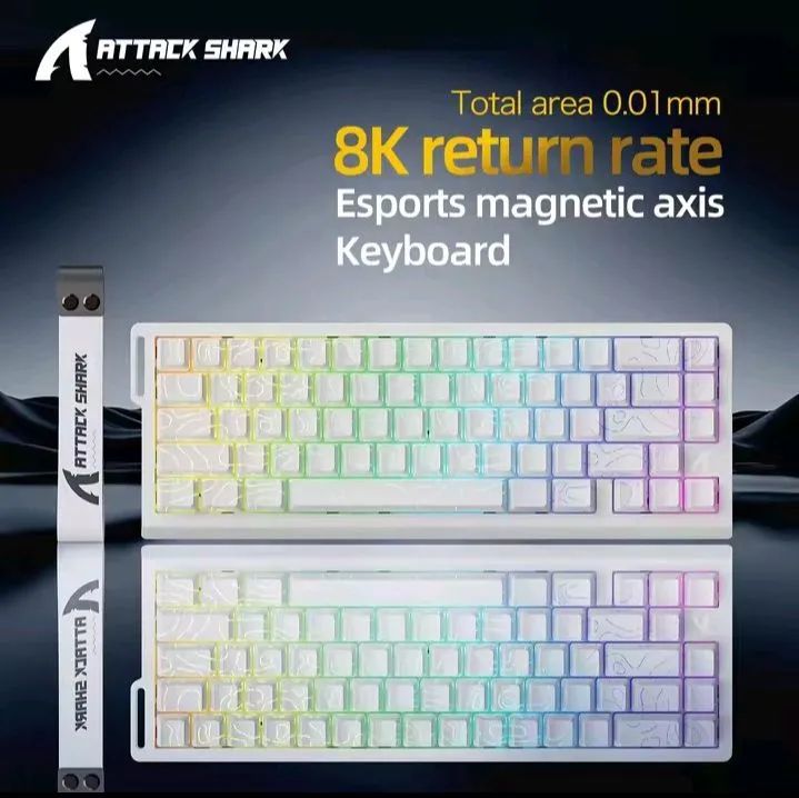 TECLADO GAMER ATTACK SHARK MAGNÉTICO X68 - Foto 3