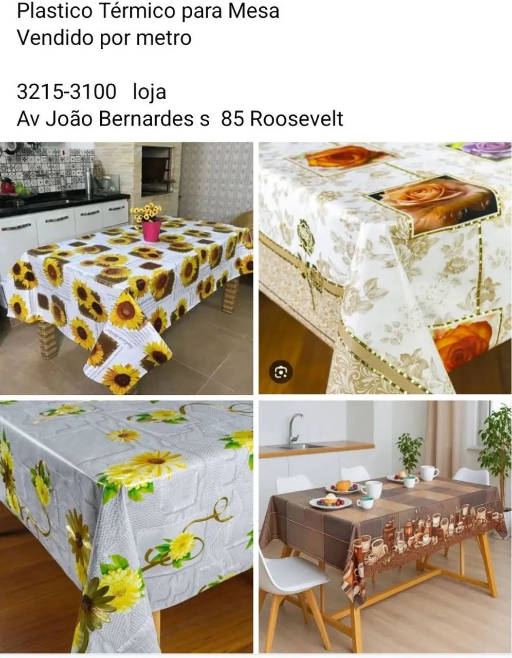 Plasticos  para Mesa. Top
