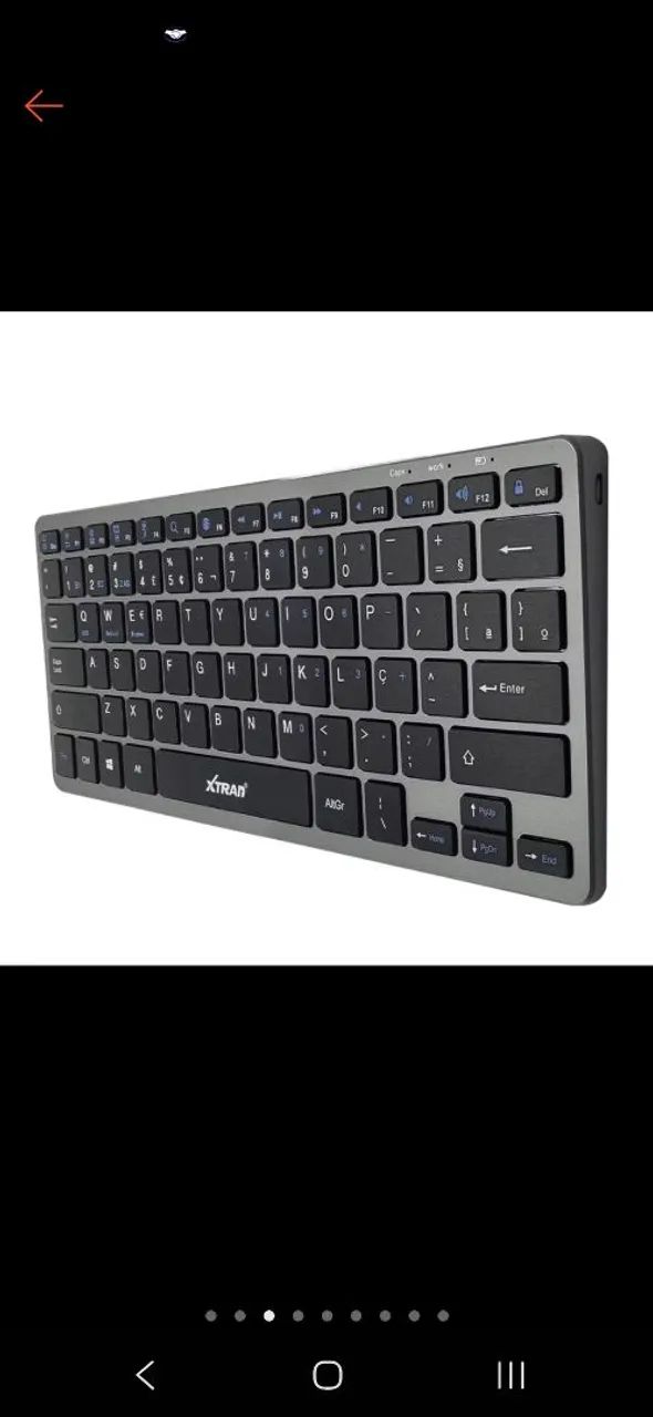Teclado sem fio Bluetooth 