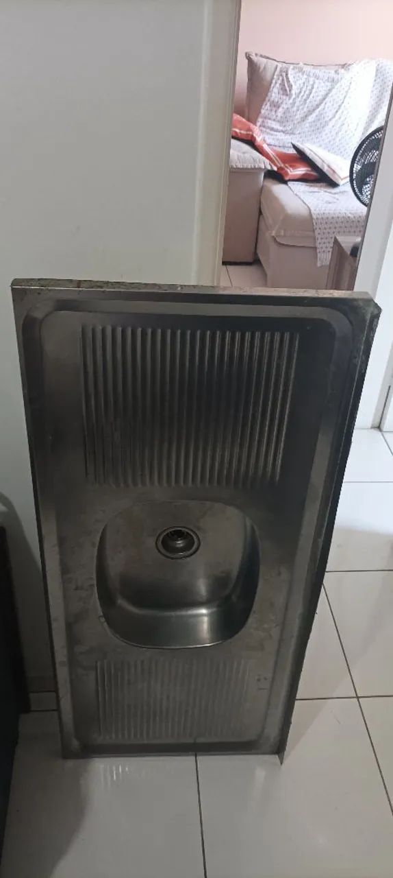 Pia inox 120cm usada 