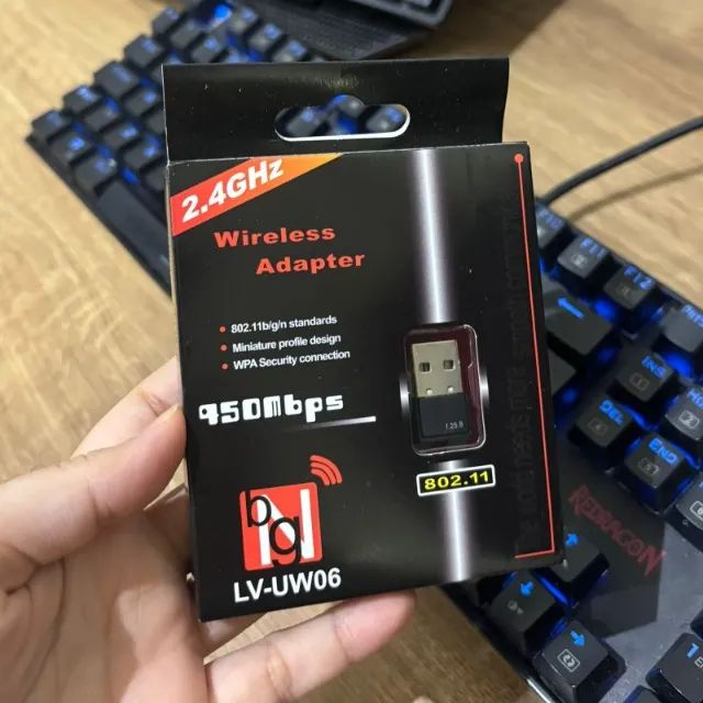 ADAPTADOR WIFI USB - FAÇO ENTREGA