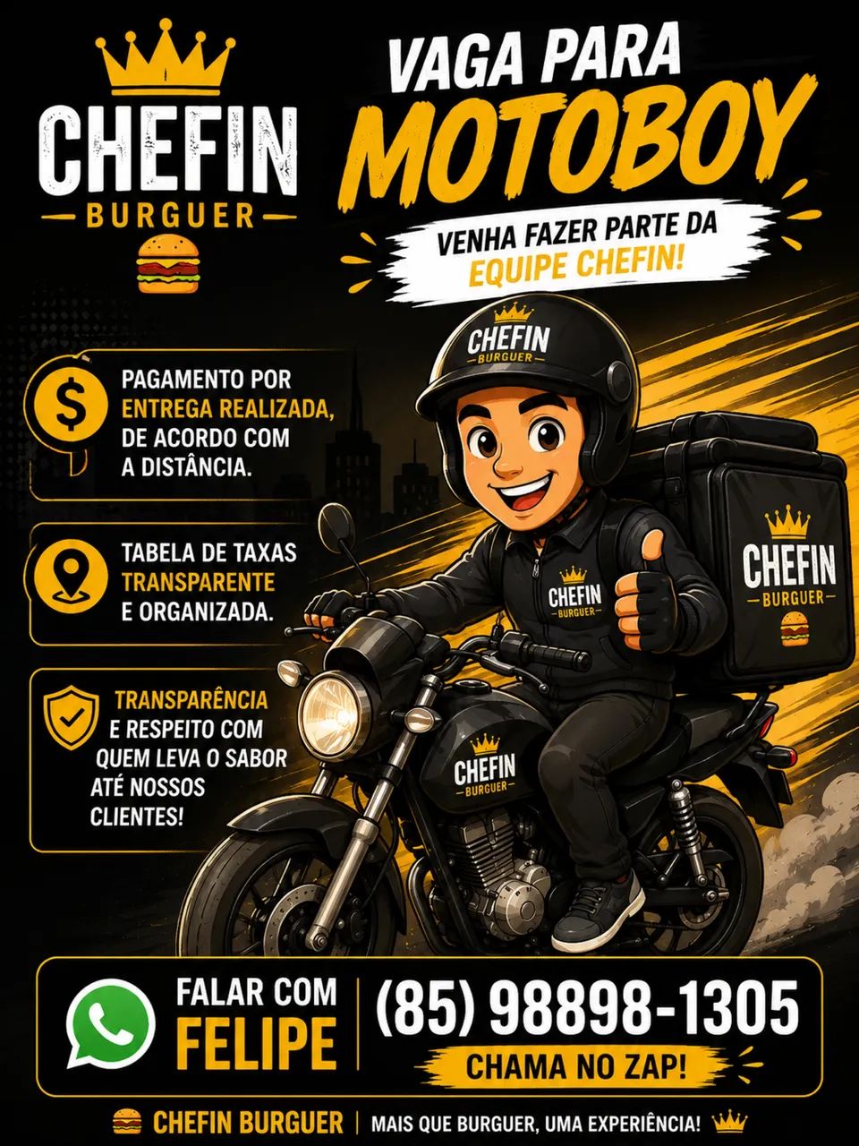 Vaga Motoboy - Delivery