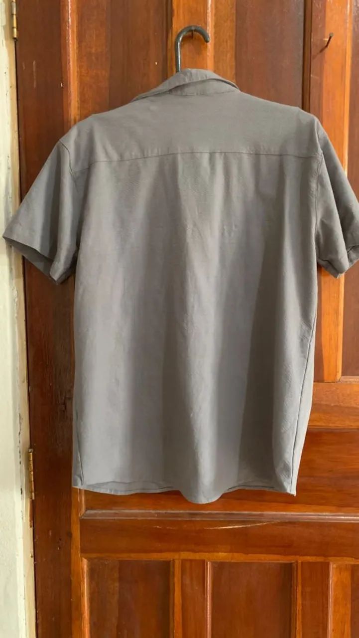 Camisa social, mangua curta masculino  - Foto 3
