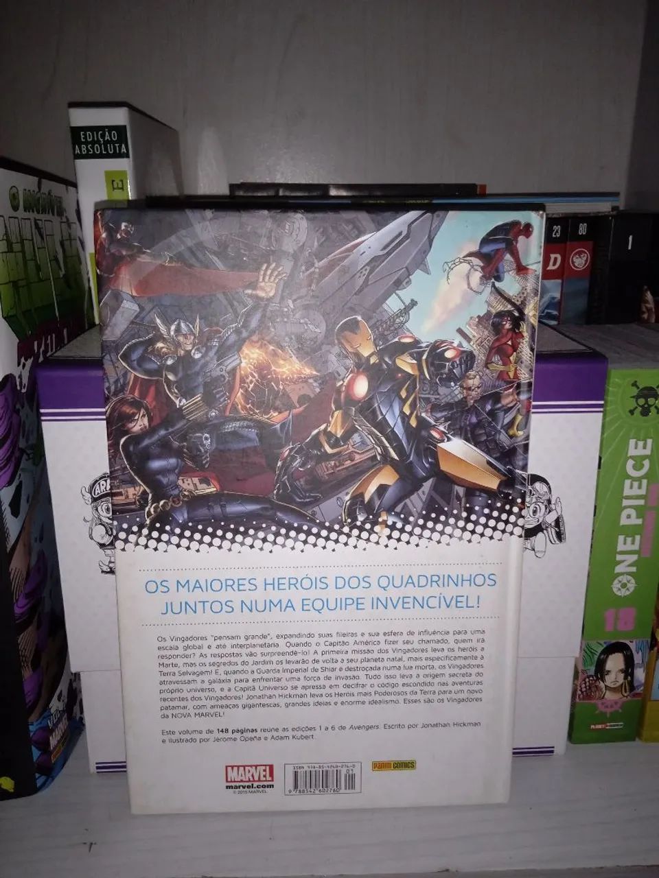 Hq Vingadores - Mundo de Vingadores Nova Marvel capa dura  - Foto 2