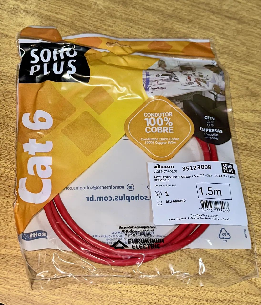 Patch Cord CAT.6 Furukawa SohoPlus 1,5 m