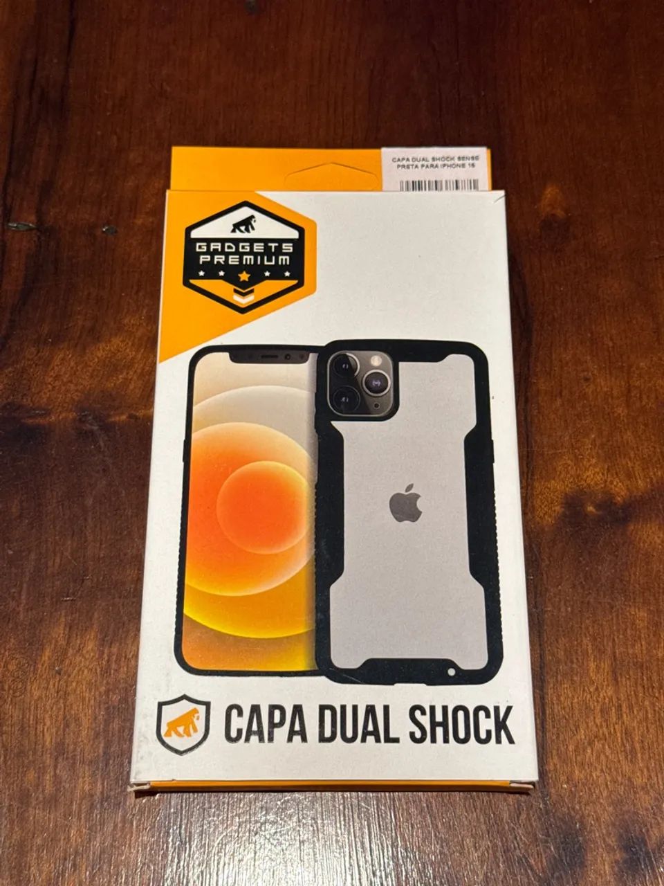 Capa Iphone 15 Transparente Preto Proteção Máxima 100% - Foto 3