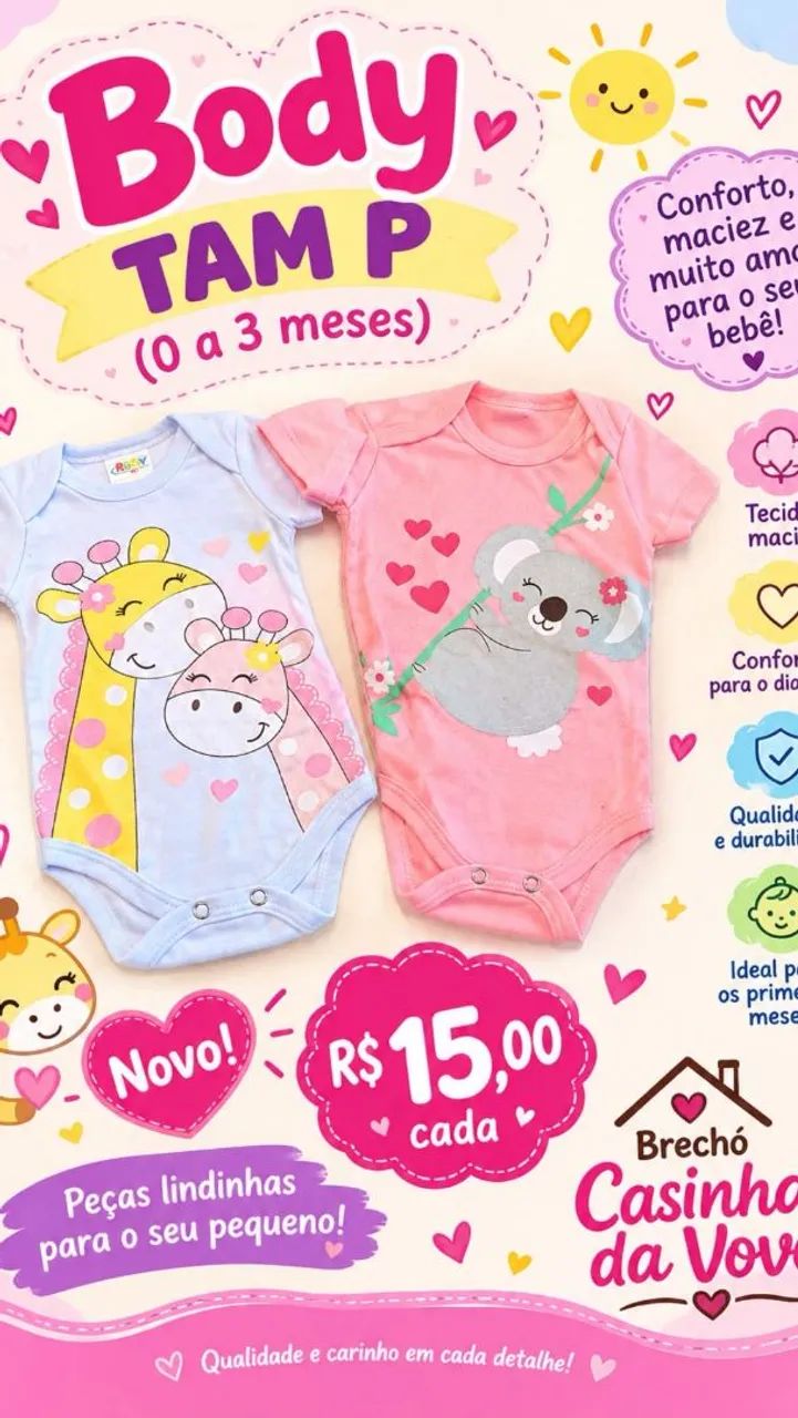 Bodys Infantil 