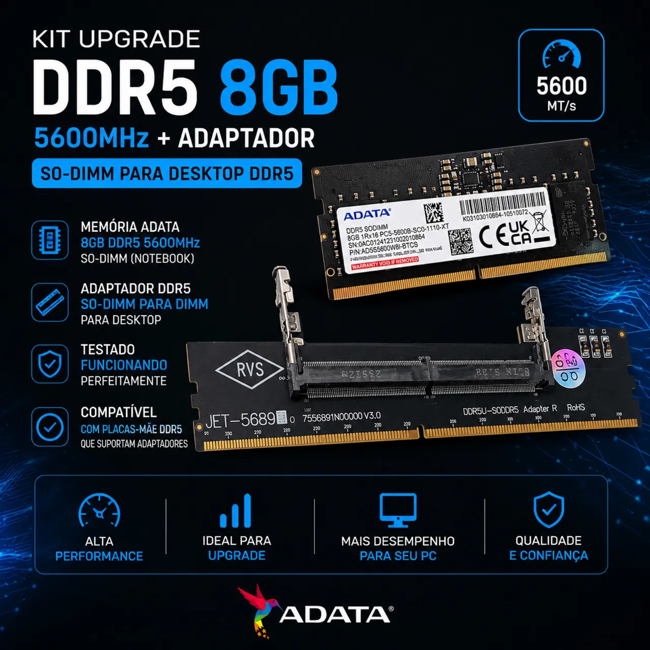 Memória DDR5 16gb 5600Mhz SK hynix - Memória RAM - Brasiléia