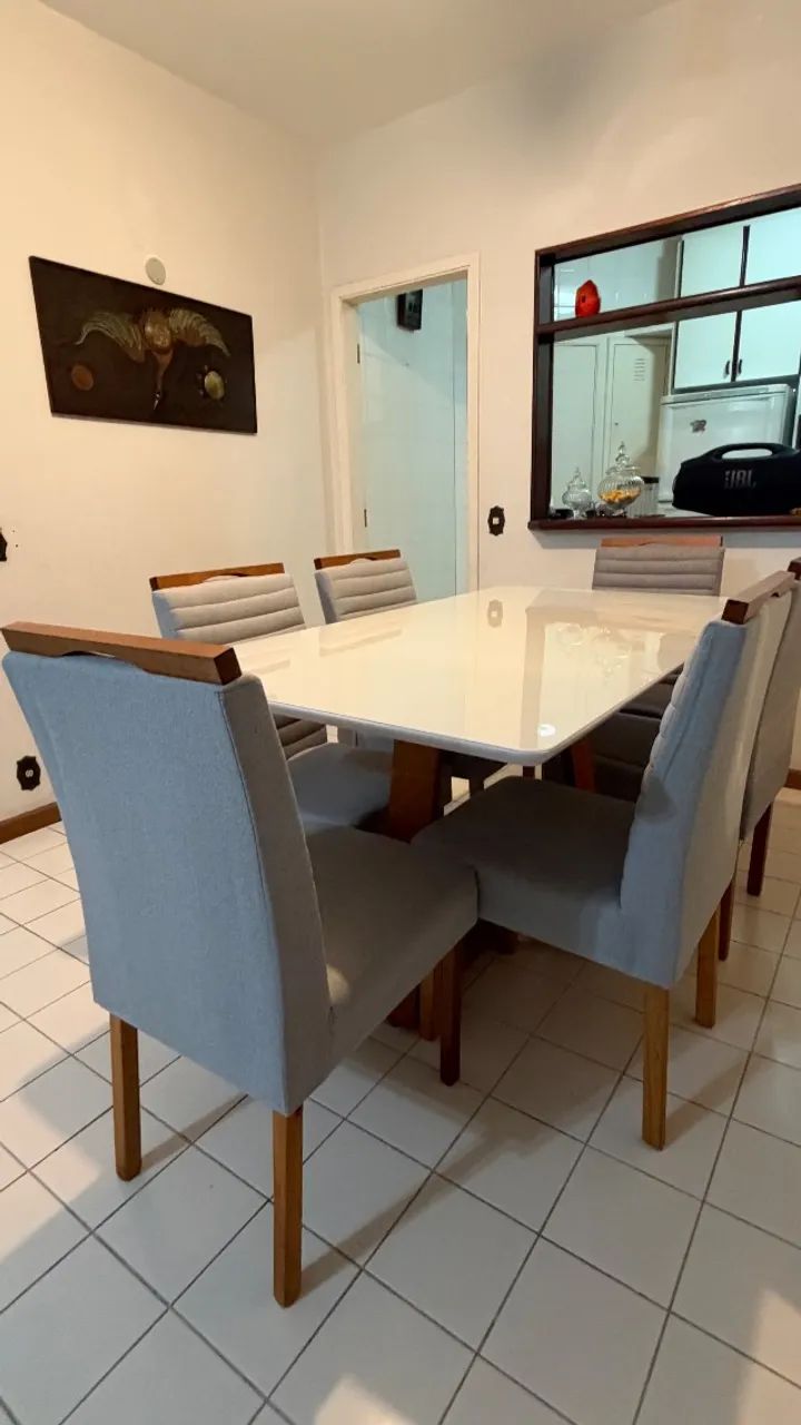 Mesa de jantar moderna com 6 cadeiras - Foto 5