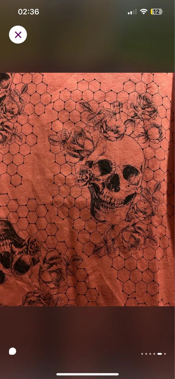 Camisa full print de caveira masculina - Foto 3