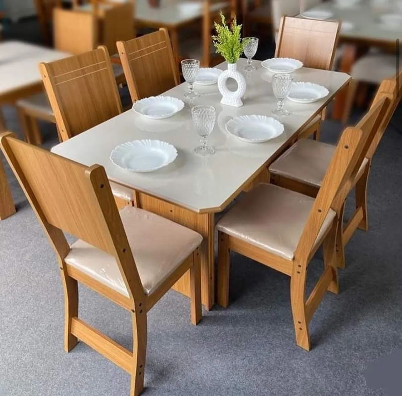 Mesa de jantar Évora 6 cadeiras  - Foto 3