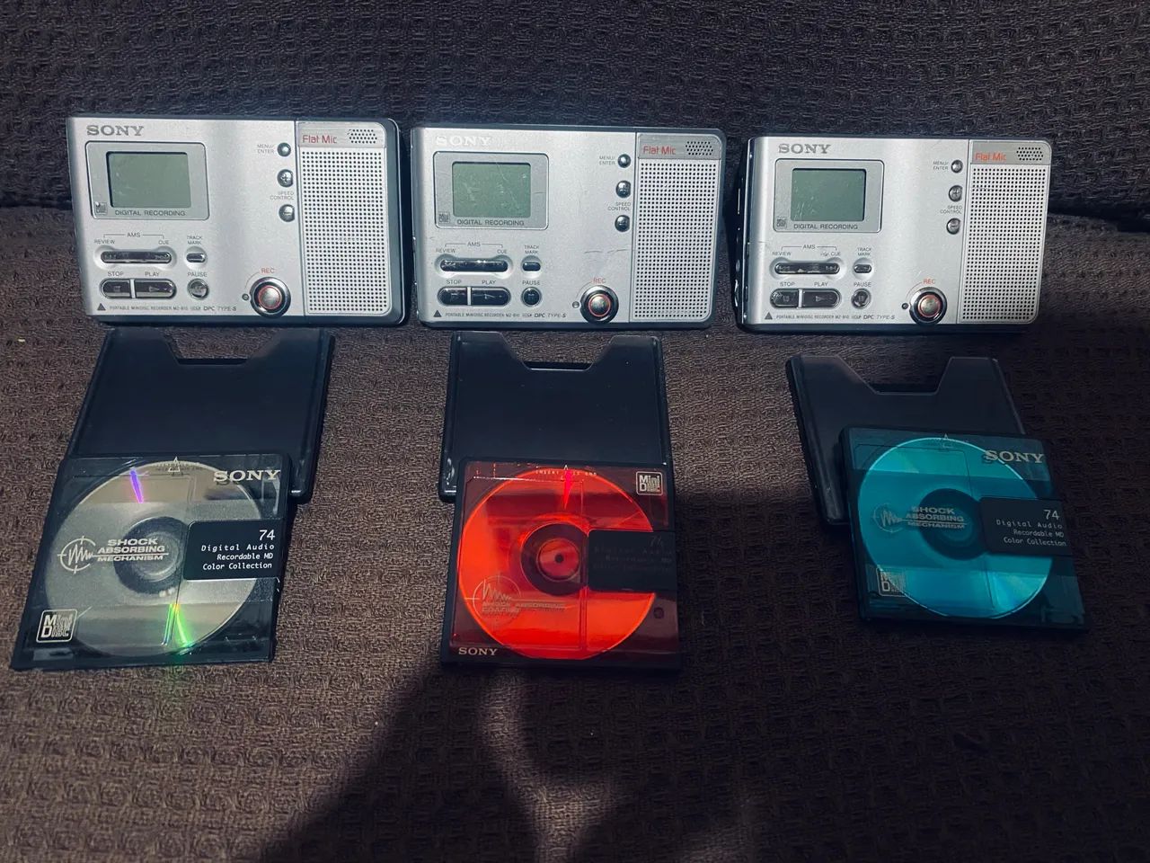 3 md Sony 3 mini disc sony modelo repórter