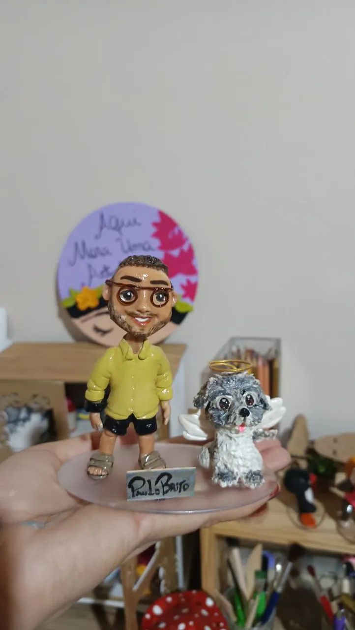 Topo de bolo personalizado em biscuit  - Foto 2
