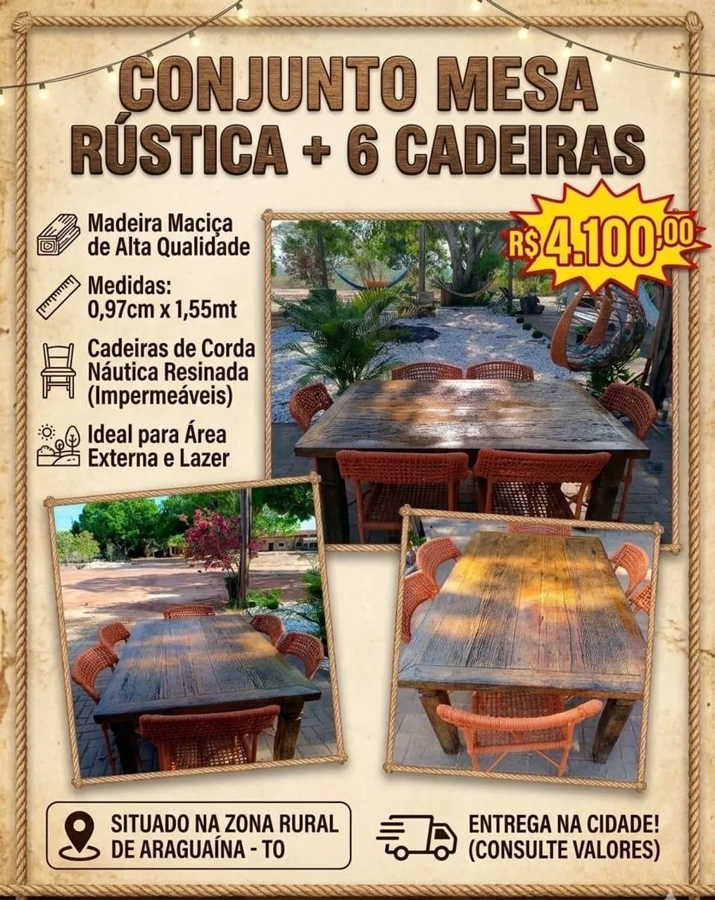 Mesa com cadeiras