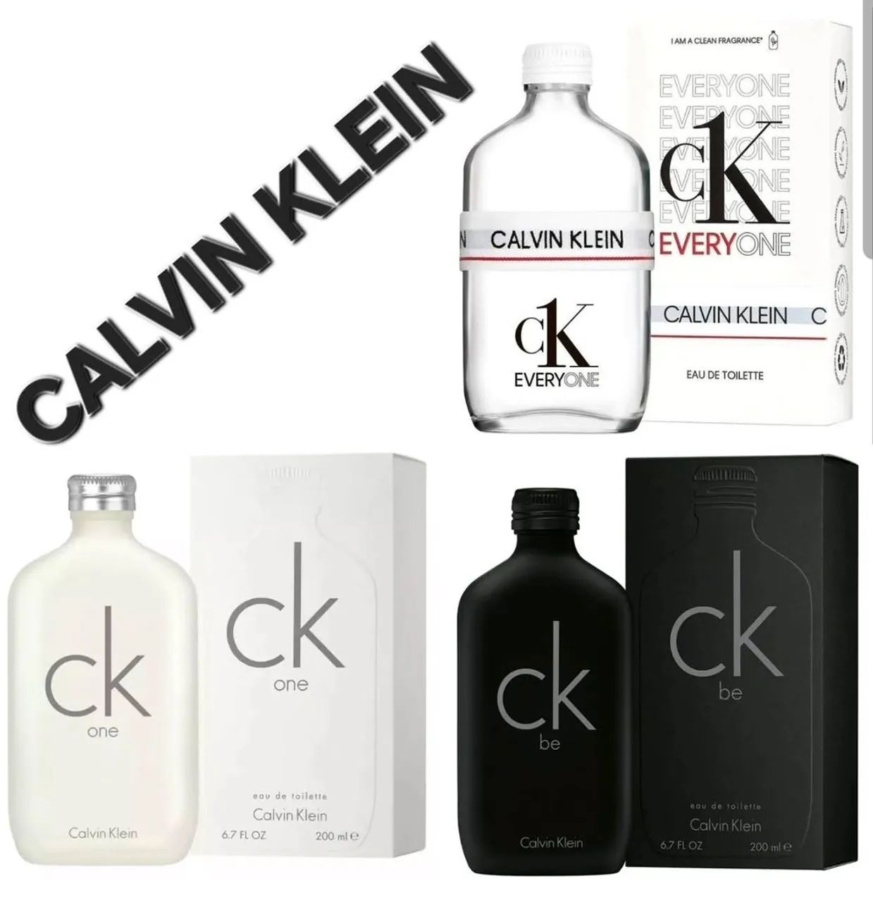 Perfume Calvin Kleinck one /be 200ml - R$349,00 cada