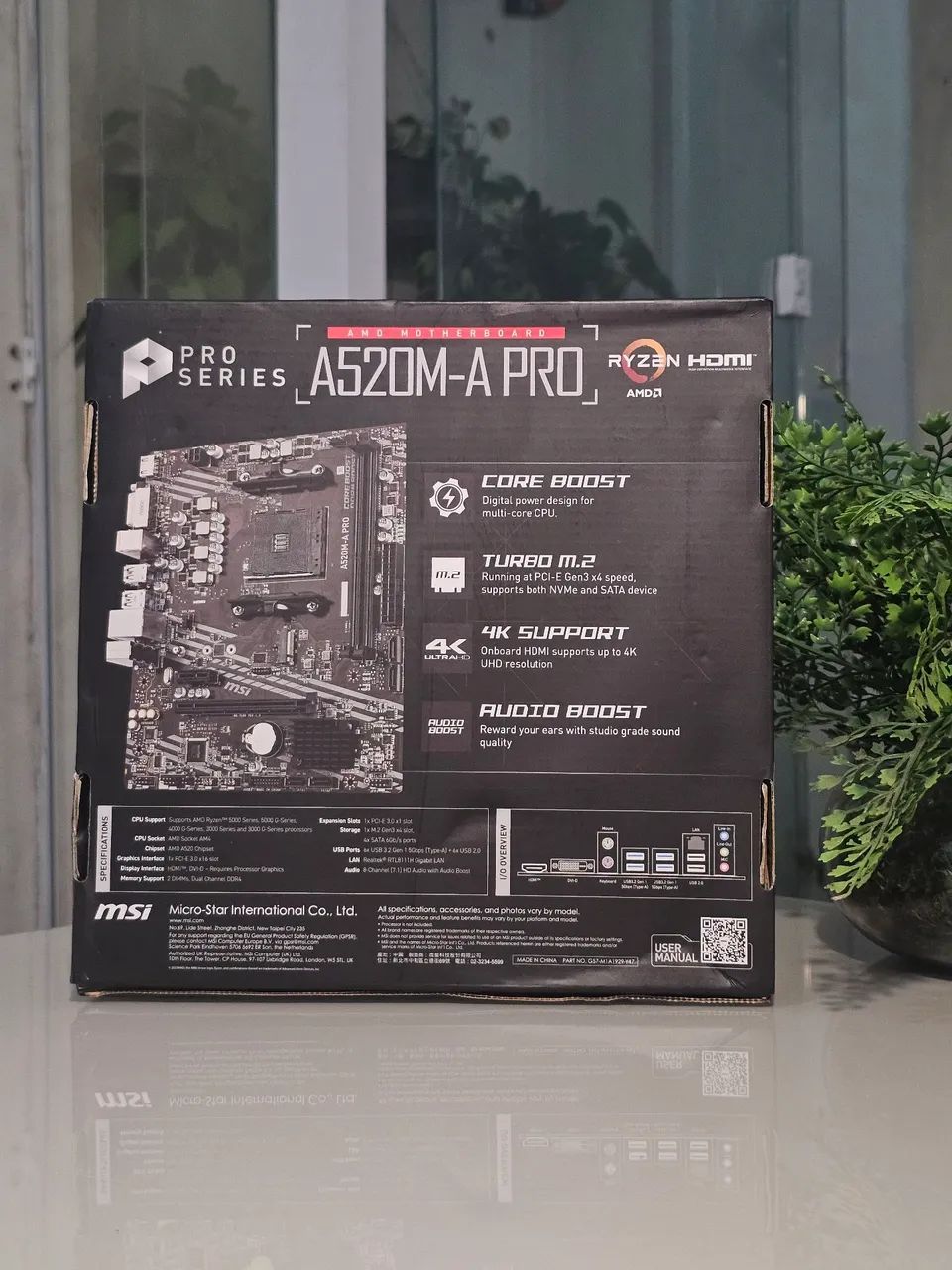 Placa mãe AM4 A520M MSI-A PRO ( NOVA) - Foto 2