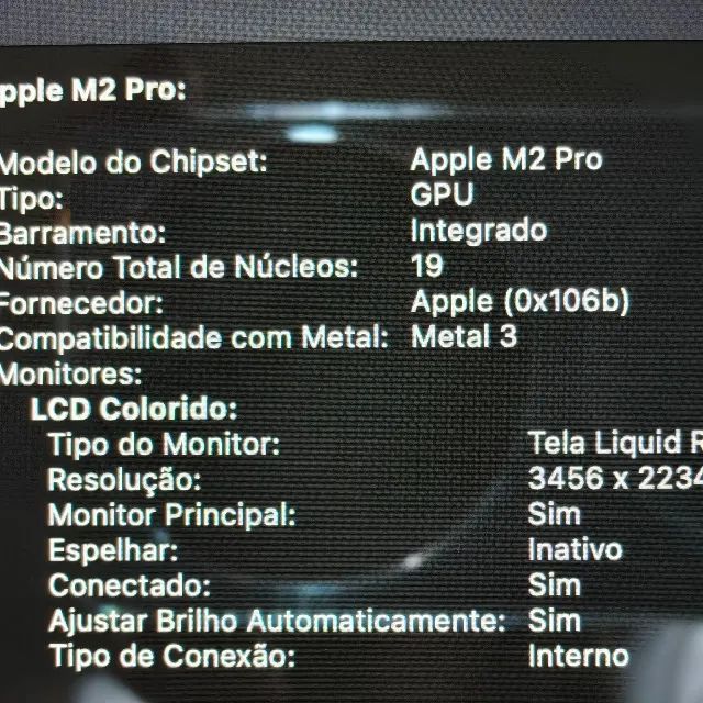 MACBOOK PRO 16 M2 PRO - 32GB/512GB - 216 CICLOS - SPACE GRAY - Foto 4