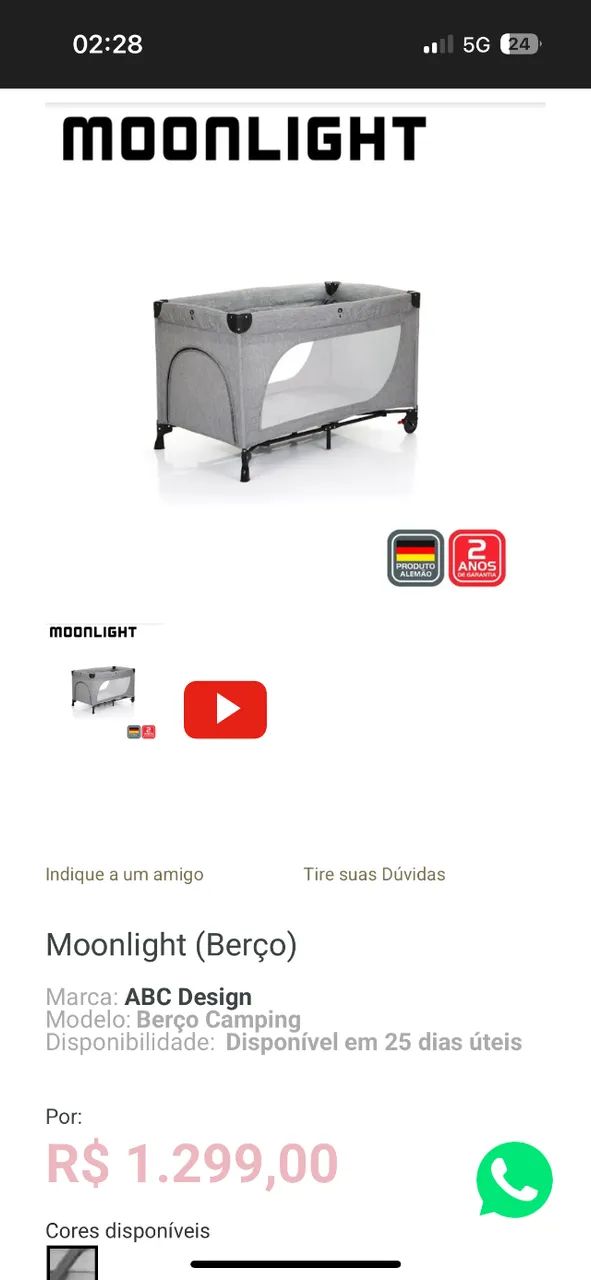 Berço portátil  - Foto 4