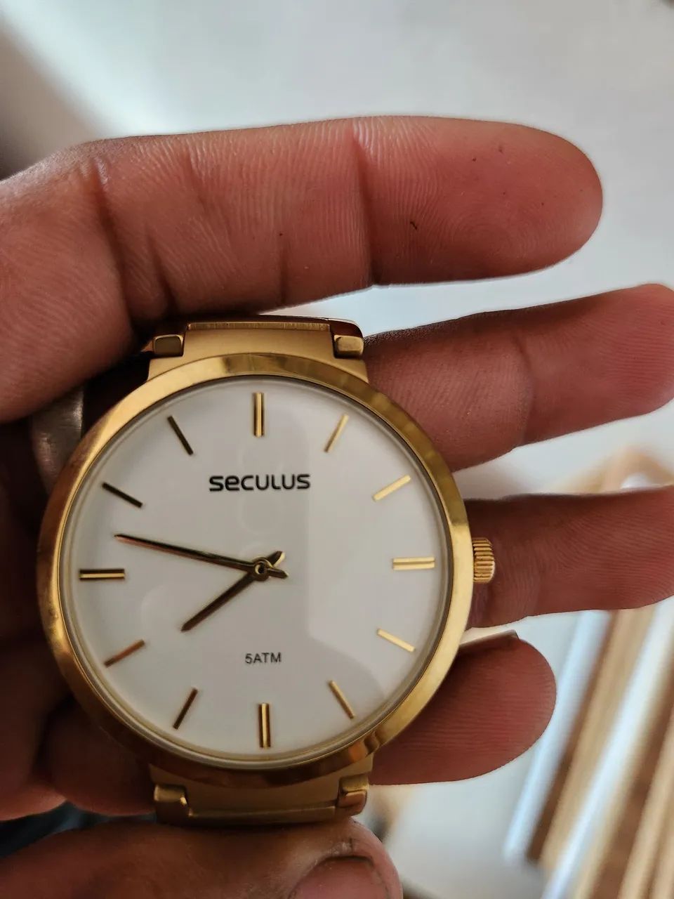 Relógio séculos dourado unisex  - Foto 2