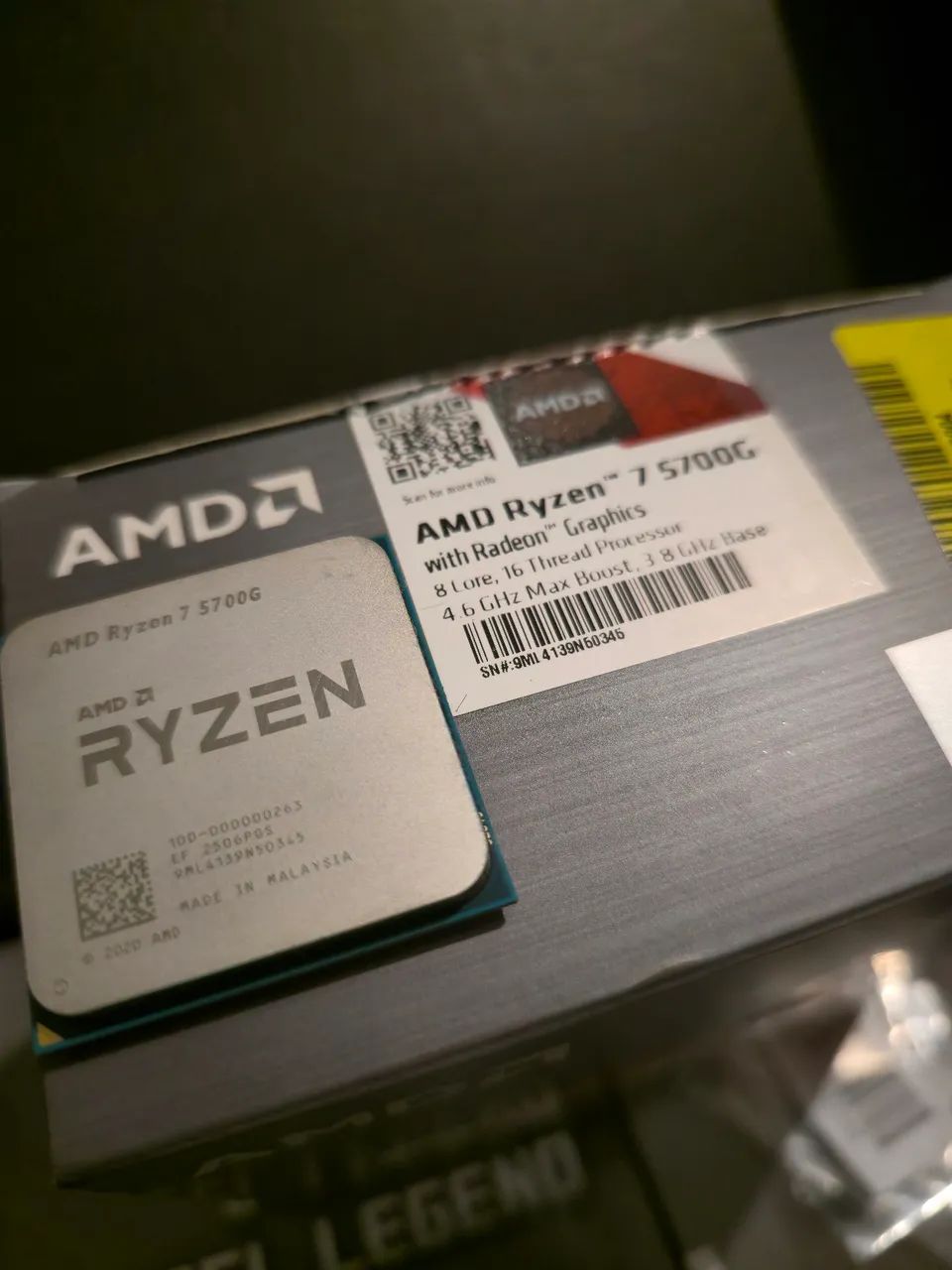 Processador AMD Ryzen 7 5700G (Com Vídeo Integrado) - Caixa e NF - Foto 2