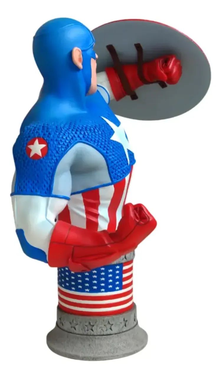 Busto Capitão América Marvel Ultimate - Diamond Select Toys (20cm) - Foto 2