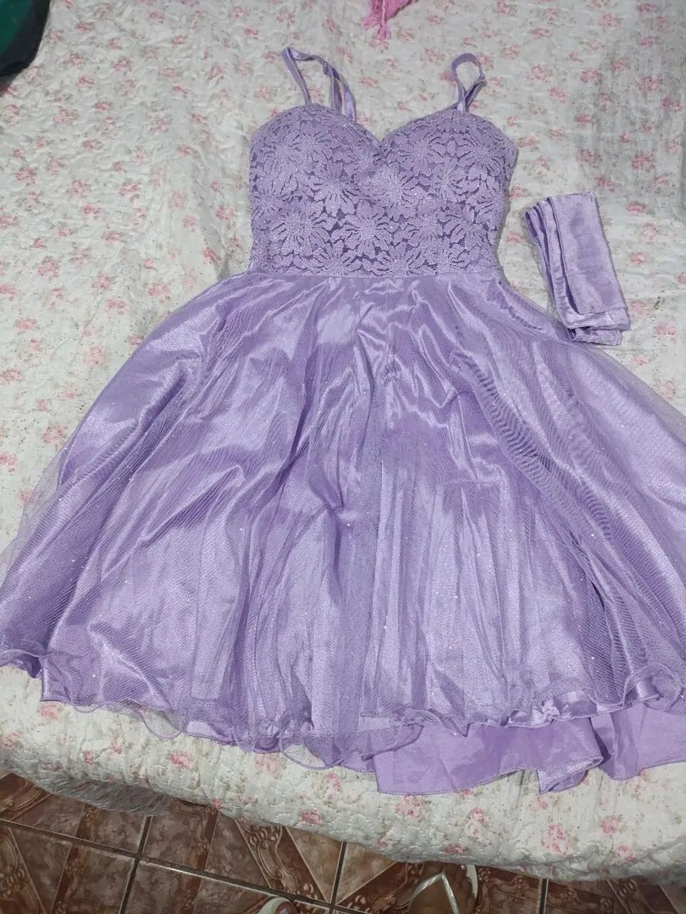 Vestido debutante lilas curto - Foto 2