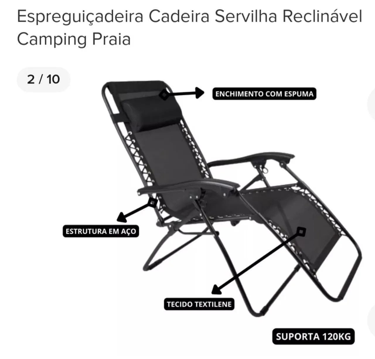 CADEIRA RECLINÁVEL  - Foto 3