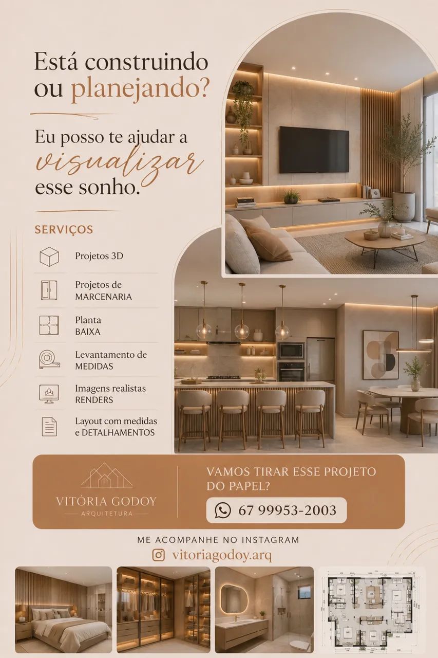 Arquiteta Planta Projeto 3D
