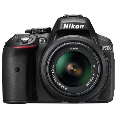 Câmera Digital Nikon D5300 18-55 VR Kit 24.2MP - Preto