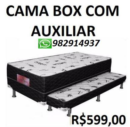 Compre e Receba No Mesmo Dia Cama Box Com Auxiliar Nova Apenas 599,00