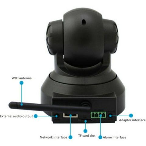 Camera Wireless Visão Noturna P2p IP 1 Antena Segurança Interna/Externa Ydtech SKU: 81330 - Foto 2