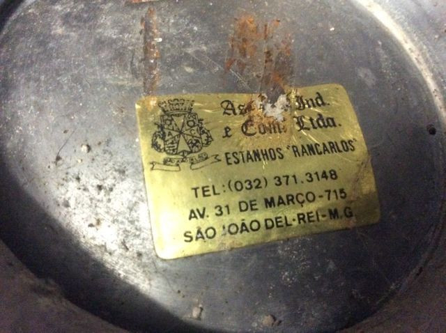 Vaso antigo de estanho - Foto 3