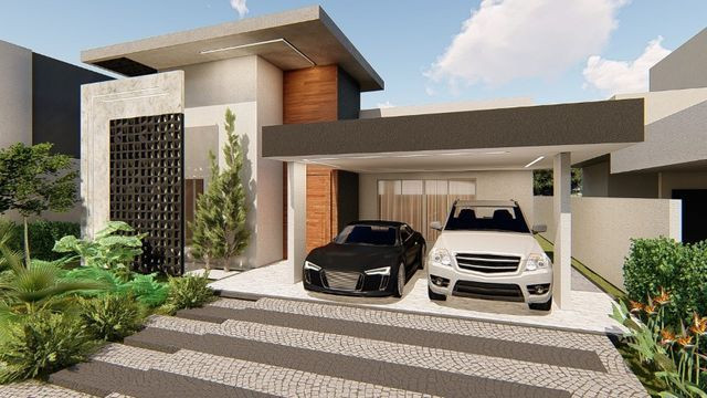 Casa 3 Suítes + Escritório, 210 m² c/ lazer no Condomínio Mirante do Lago