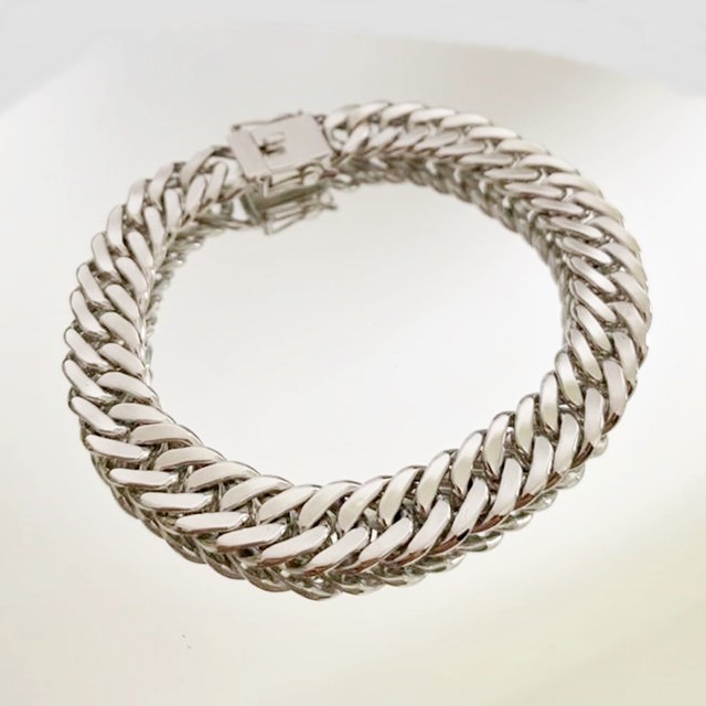 Pulseira em ouro branco 8k 750 40 gramas - Foto 4