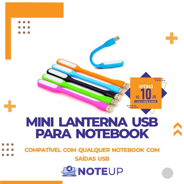 Mini lanterna USB para notebook