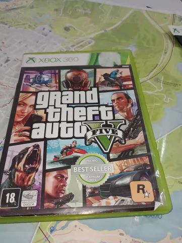 Jogos xbox 360 originais GTA V GTA 5 com mapa! ZERO! (entrego DF