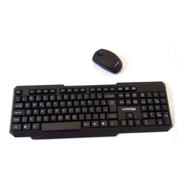 Teclado e mouse sem fio para computador e notebook 