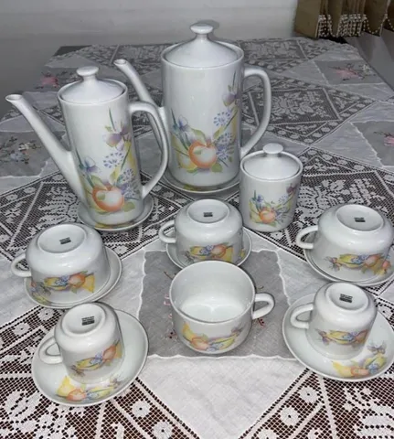 Jogo de cha porcelana  +151 anúncios na OLX Brasil