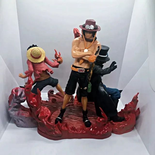 Kit Action Figure do Monkey D. Luffy, Portgas D. Ace e Sabo - Bonecos de One Piece - Foto 2