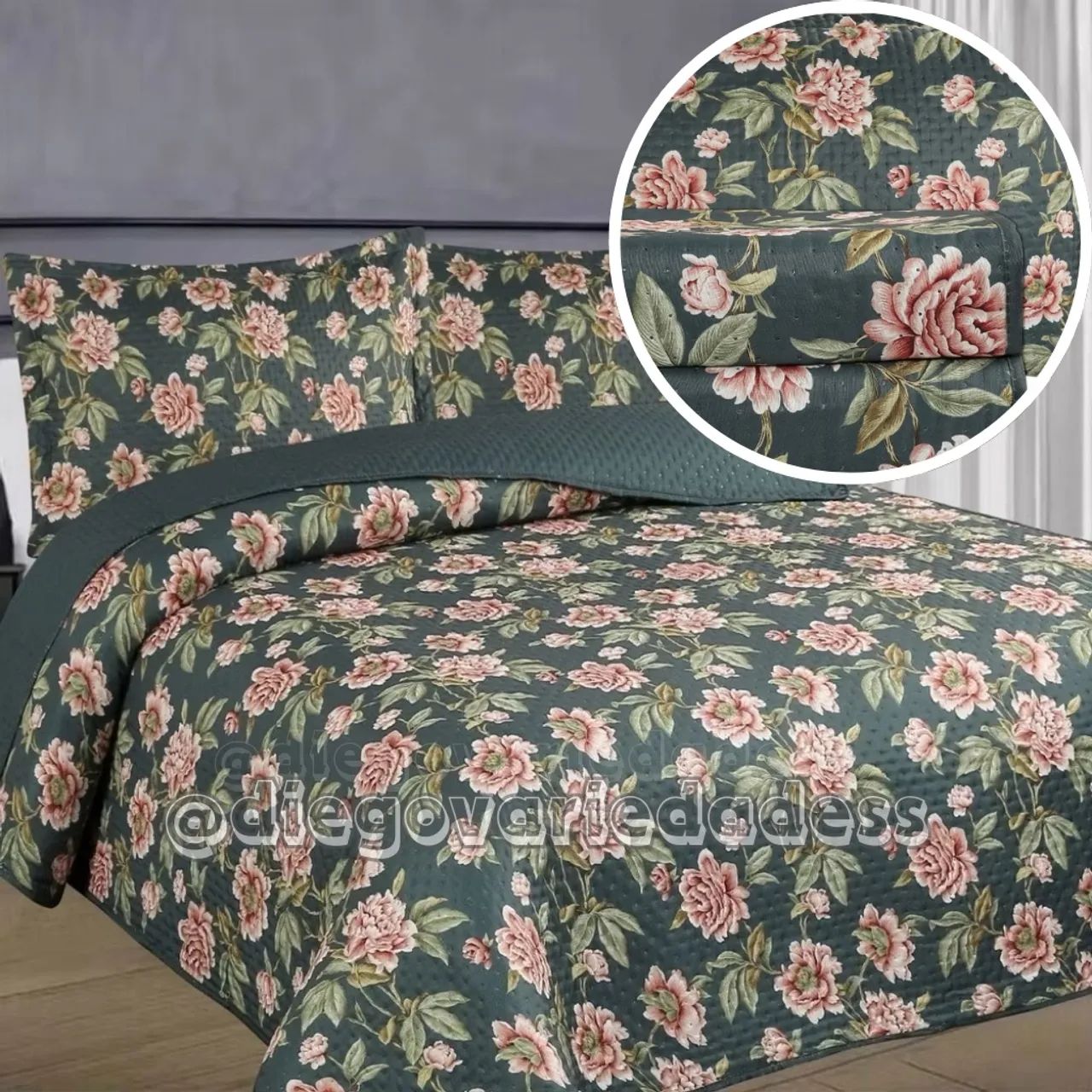 Colcha cobre leito Elegance habitat dupla face  - Foto 3